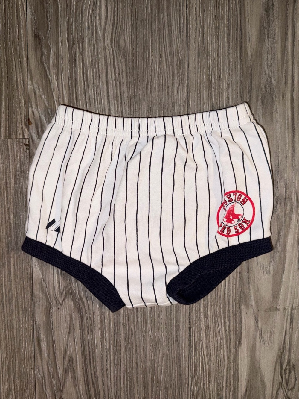 Boston Red Sox Baby Shorts 3-6 Months Pinstripe MLB Majestic Infant Outfit